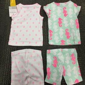 Carter's Pajamas - Carters Seahorse PJ pajama sleep set 4 piece NWT Carter's Pajamas - Carters Seahorse PJ pajama sleep set 4 piece NWT